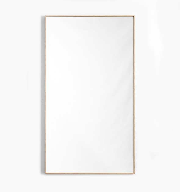 Wooden Slim Frame Mirror – The Line